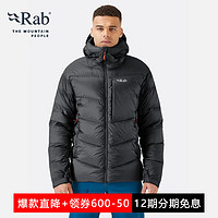 Rab 睿坡 Positron Pro羽绒服男800蓬鹅绒城市户外保暖外套QDN-69 黑色 M