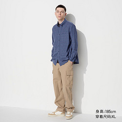 UNIQLO 优衣库 男士法兰绒格子衬衫 UQ470186000