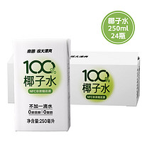 Nanguo 南国 100%椰子水 NFC天然电解质水 海南特产椰果椰汁 250ml*24瓶 整箱