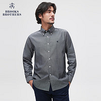 移动端、京东百亿补贴：Brooks Brothers 男士纯色刺绣休闲衬衫 0003