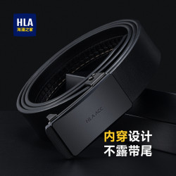 HLA 海澜之家 男士真皮自动扣皮带 HXAYDA0ABXM289BBG