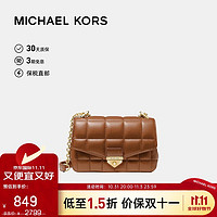 MICHAEL KORS 迈克·科尔斯 迈克.科尔斯（MICHAEL KORS）MK女包 SOHO羊皮菱格包单肩斜挎包小号 棕色30H0G1SL1T 母亲节礼物