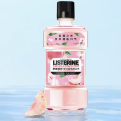 LISTERINE 李施德林 基础护理系列樱花蜜桃漱口水250ml