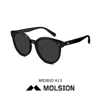 MOLSION 陌森 韩版太阳镜女防紫外线新款眼镜个性镜腿偏光墨镜男MS3020