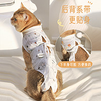 乐乐猫 猫咪绝育服母猫手术服衣服透气戒奶服断奶服公猫防舔术后宠物猫猫