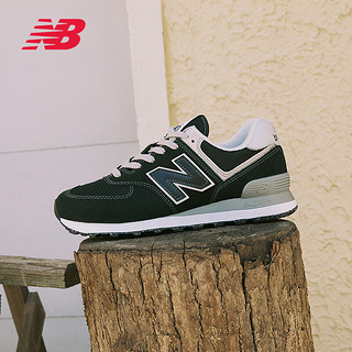 今日必买、PLUS会员：new balance 574系列 男女款复古拼接经典百搭舒适休闲运动鞋 ML574EVB