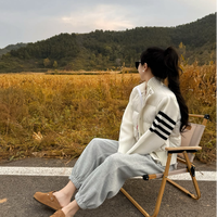 美式复古灰色束脚运动裤女春秋冬季加绒宽松显瘦休闲卫裤哈伦长裤