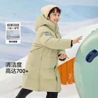 明星同款亲子儿童羽绒服中长款2024冬新男童女童加厚防水外套