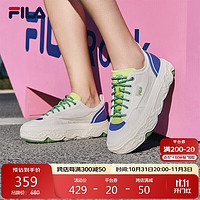 FILA 斐乐 官方女鞋ROCK摩登帆布鞋2024秋时尚休闲鞋运动鞋