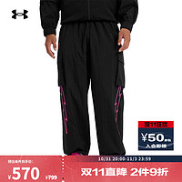 安德玛 UNDERARMOUR）秋冬库里CURRY品牌中国行系列男子多口袋篮球运动长裤6000782 黑色001 L