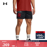 安德玛 UNDERARMOUR）秋冬Icon On Display男子网眼运动休闲短裤1387599 黑色001 L