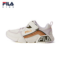 FILA 斐乐 童鞋儿童跑步鞋秋冬款防滑运动鞋男童中大童魔术贴鞋子潮