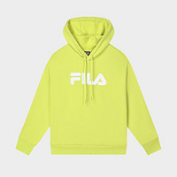 FILA 斐乐 休闲时尚加绒运动卫衣男女同款宽松针织连帽上衣