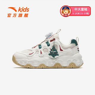 ANTA KIDS 安踏儿童 鞋布朗尼女童休闲鞋2024冬季新款中大童旋转扣老爹运动鞋