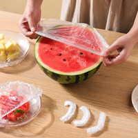 川岛屋一次性保鲜膜套食品级保鲜袋带松紧浴帽式冰箱剩菜碗套 【500只加厚食品级】超值套装