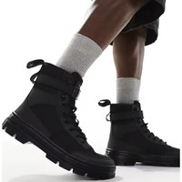 Dr.Martens Combs tech 8 系带中性靴 黑色皮质