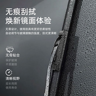 贵鑫族GUIXINZU两年免费换新高品质静音硅胶胶条雨刮器无骨高端雨刷片雨刷器 铂金系列雨刷/一对装（耐用装） 适合五菱车系【留言具体车型和年份】