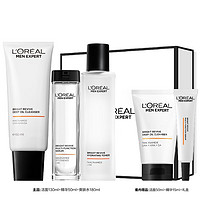 L'OREAL PARIS 男士耀白套装（洗面奶130ml+精华液50ml+爽肤水180ml