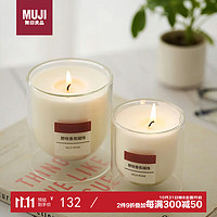 MUJI 無印良品 无印良品（MUJI）香氛蜡烛 香薰 野玫 300g 香薰蜡烛浪漫香氛表白蜡烛杯蜡礼物女