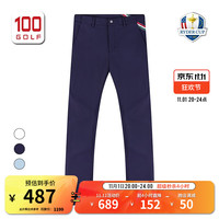 RYDER CUP 莱德杯高尔夫服装男装裤子年秋季梭织弹力运动保暖长裤男 藏蓝色 34