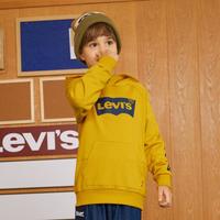 Levi's男女童春秋款落肩版型毛圈卫衣李维斯童装休闲连帽衫舒适宽松