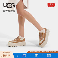 UGG 女士松糕厚底系带款时尚单鞋 1130788