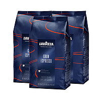 LAVAZZA 拉瓦萨 意大利LAVAZZA拉瓦萨进口espresso中度烘焙咖啡豆1kg*3袋