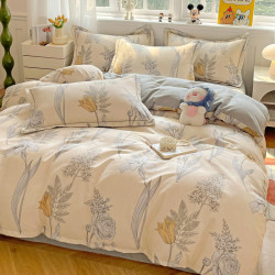 YILIN HILTON A类100%全棉加厚磨毛床上四件套 200*230mm