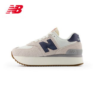 new balance NB官方24年新款女百搭舒适运动厚底增高鞋WL574ZQA