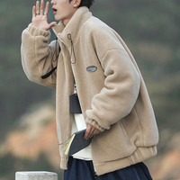 FSSYANLIEN 日系cityboy加绒加厚韩系羊羔绒外套