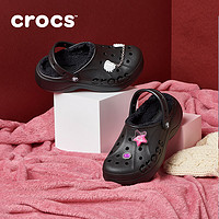 crocs 卡骆驰 加绒洞洞鞋 208708