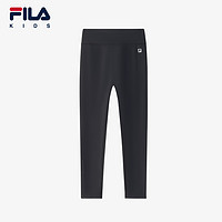 FILA 斐乐 儿童瑜伽裤2024冬季新款中大童裤子运动裤女童弹力打底裤