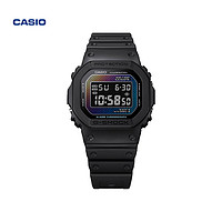 CASIO 卡西欧 旗舰店彩虹砖墙系列小方块八角运动防震防水手表 G-SHOCK