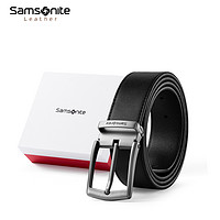 88VIP：Samsonite 新秀丽 男士腰带2024新款针扣年轻皮带时尚防指纹裤带送礼礼物 NQ1