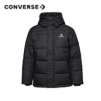 CONVERSE 匡威 羽绒服男装外套2022冬季新款连帽短款夹克厚运动服10019321