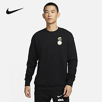 NIKE 耐克 卫衣男正品2023秋冬季新款运动套头衫圆领长袖上衣HJ0836-010