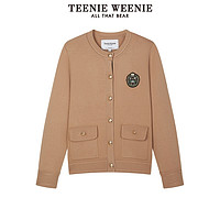 TEENIE WEENIE TeenieWeenie小熊24冬装新款运动毛衣针织开衫时髦高质感外套女士