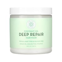 Pure Body Naturals 美国直邮Pure Body Naturals椰子油发膜滋润保湿补水柔顺260ml