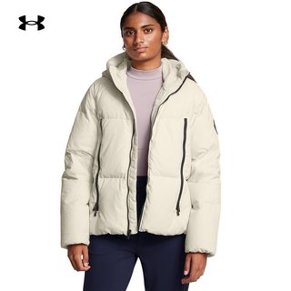 安德玛（UNDERARMOUR）秋冬Limitless女子保暖运动休闲羽绒服1384645 峰顶白110 M