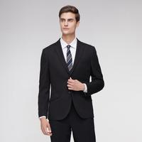 【可机洗易打理】男款磨毛舒适西装商务休闲外套正装修身西服男