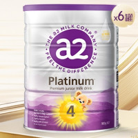 a2 艾尔 紫白金 儿童奶粉 4段 900g*6罐