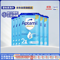 Aptamil 爱他美 德国版较大婴儿配方奶粉2段（6-10个月）易乐罐 800g*6罐箱装