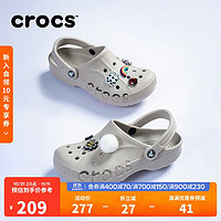 crocs 卡骆驰 贝雅洞洞鞋沙滩鞋|10126 卵石色-2V3 43