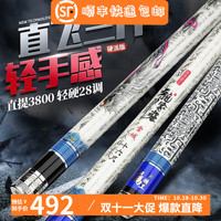 伽玛精工 龙家班雪域/纯金台钓竿碳素大物黑坑鱼竿手杆超轻钓竿超硬鲤鱼竿 龙家班-雪域 5H28调