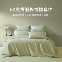 60支新疆长绒棉全棉纯色轻奢套件上用品三/四件套