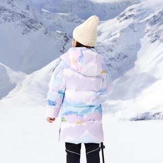 ANTA防泼水儿童中长款羽绒服小童加厚外套保暖女童羽绒服安踏童装