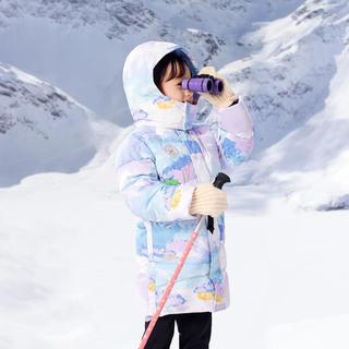ANTA防泼水儿童中长款羽绒服小童加厚外套保暖女童羽绒服安踏童装