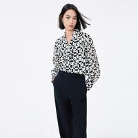 丽丽 LILY【2024夏款衬衣女时尚印花优雅气飘带衬衫女上衣