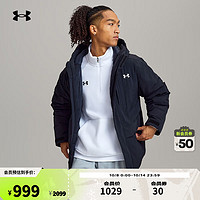 安德玛 UNDERARMOUR）秋冬Urban Down男子训练运动短款鸭绒羽绒服6001974 黑色001 XL