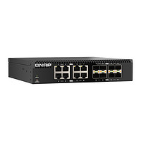 QNAP 威联通 QSW-3216R-8S8T 半机架宽 16 口全 10GbE 非网管型交换机